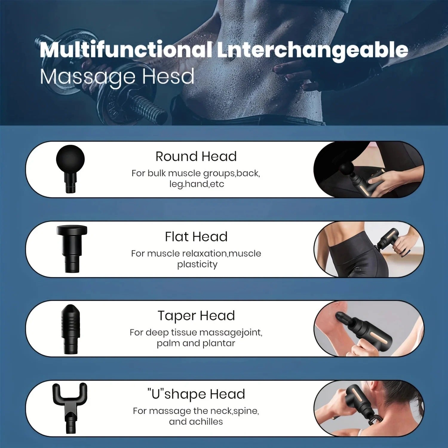FitVora™ DeepRelief – Percussive Therapy Massage Gun