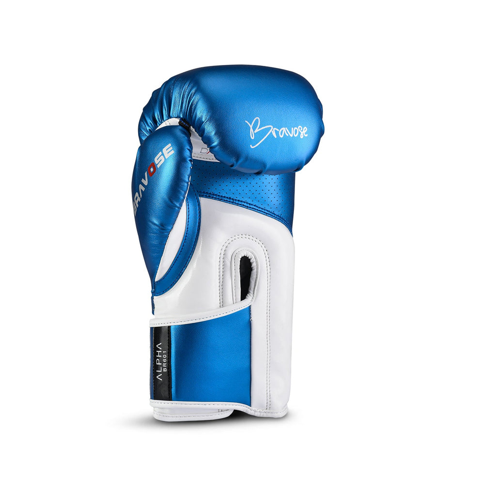 FitVora™ x Bravose: Alpha Series Boxing Gloves - Metallic Blue