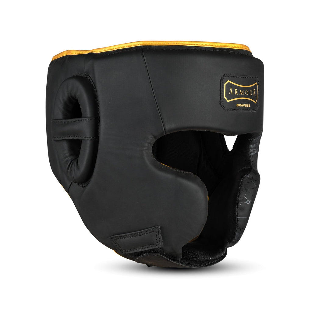 FitVora™ x Bravose: Armour 2.0 Elite Head Guard - Black/Gold