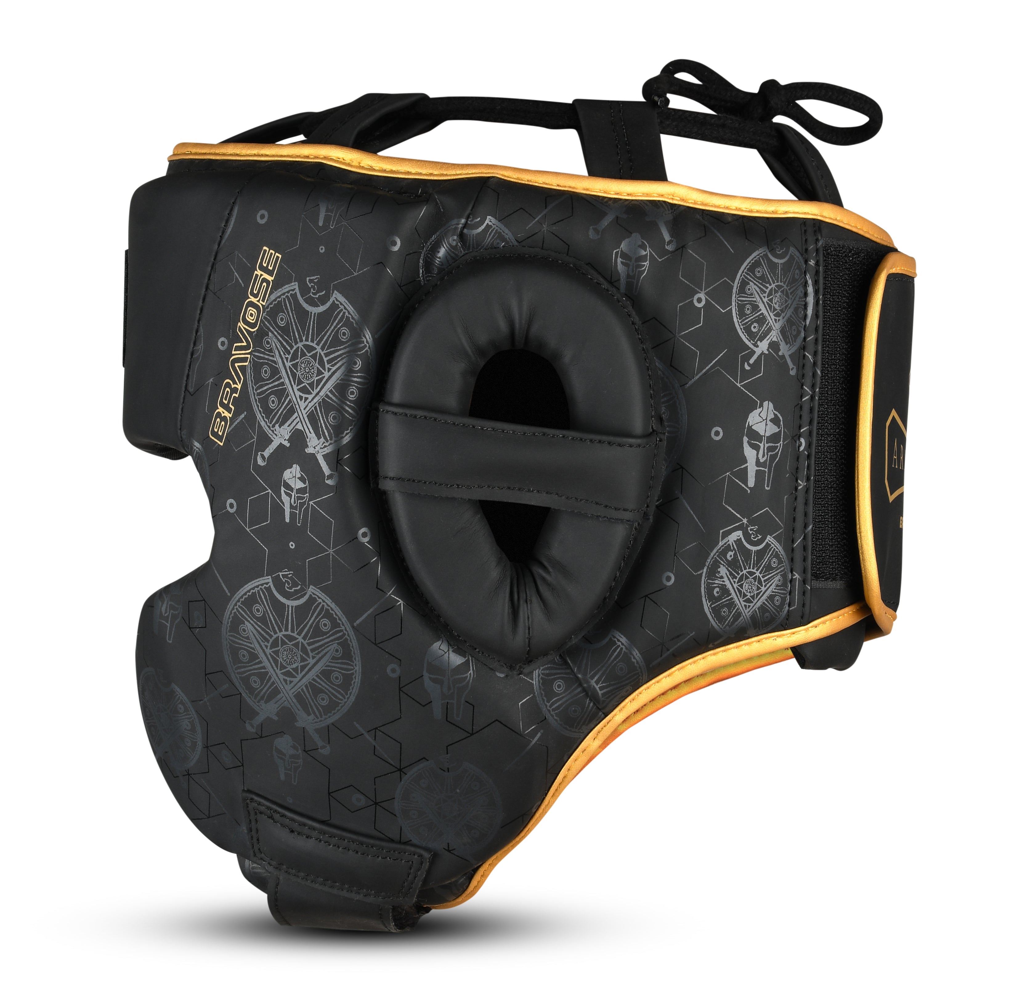 FitVora™ x Bravose: Armour 2.0 Elite Head Guard - Black/Gold