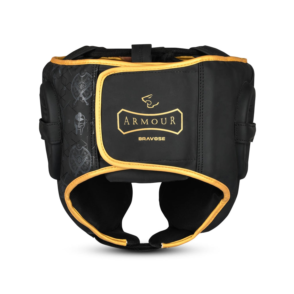 FitVora™ x Bravose: Armour 2.0 Elite Head Guard - Black/Gold