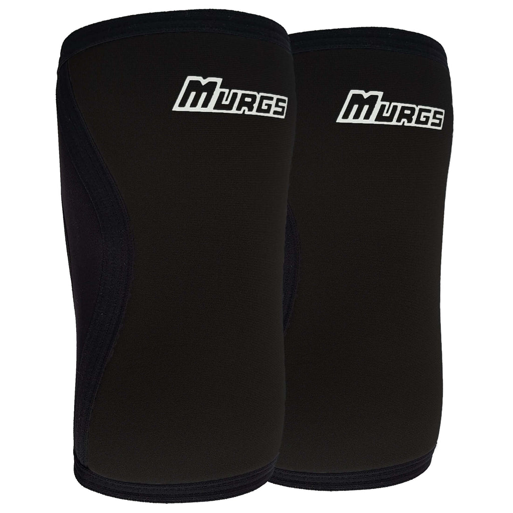 Murgs V2 7mm Knee Sleeves - Black (Pair) | Professional Quality