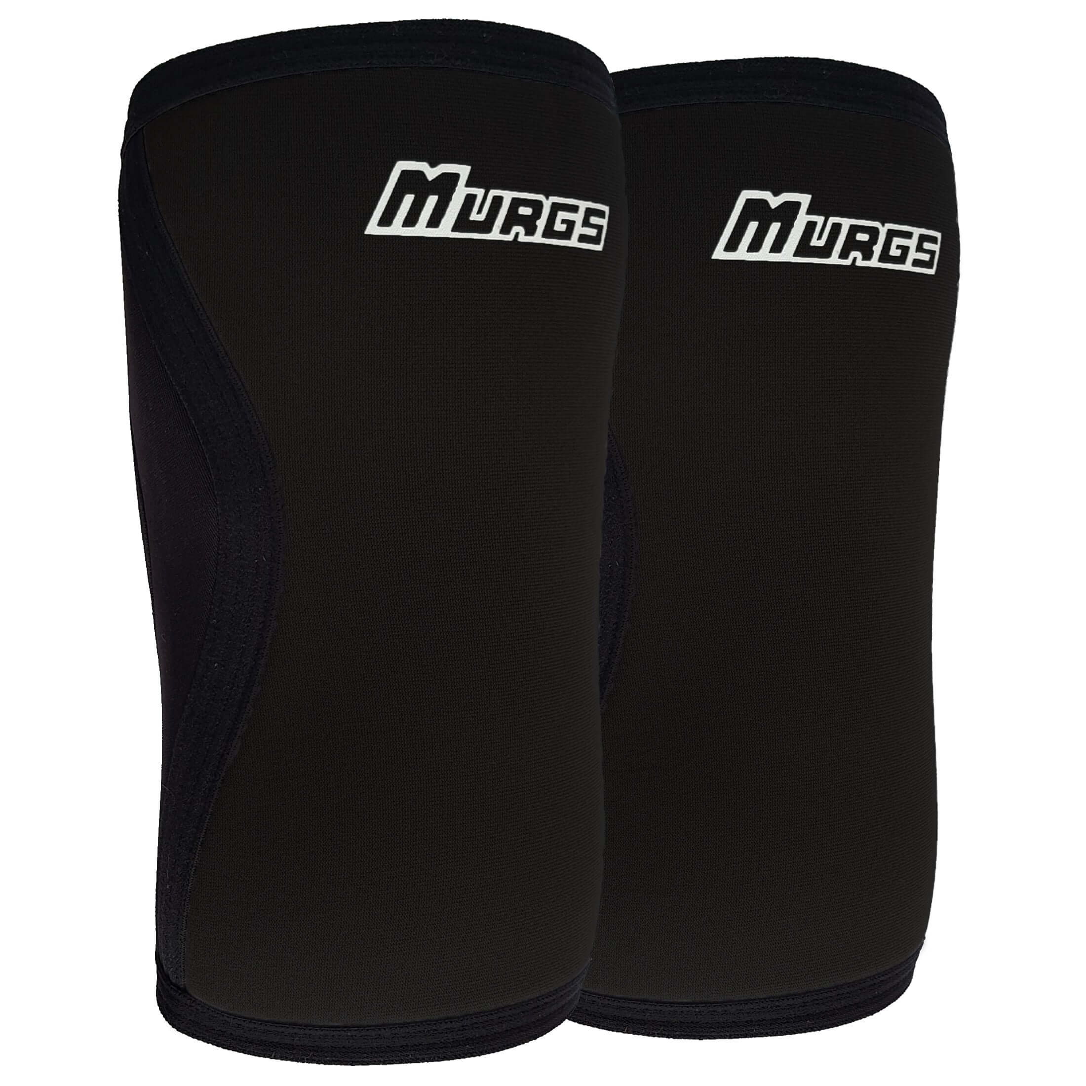 Murgs V2 7mm Knee Sleeves - Black (Pair) | Professional Quality