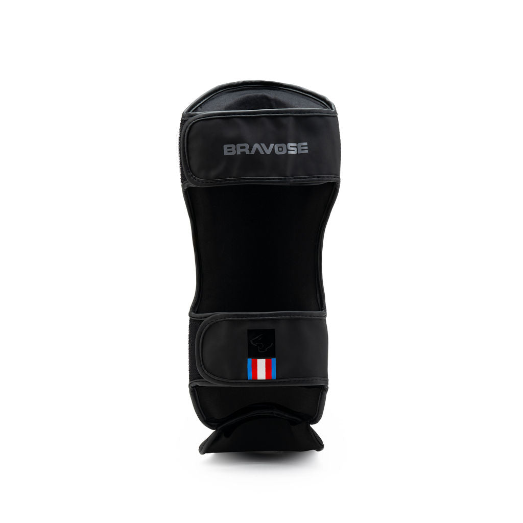 FitVora™ x Bravose: Pro-Series MMA & Muay Thai Shin Guards - Black