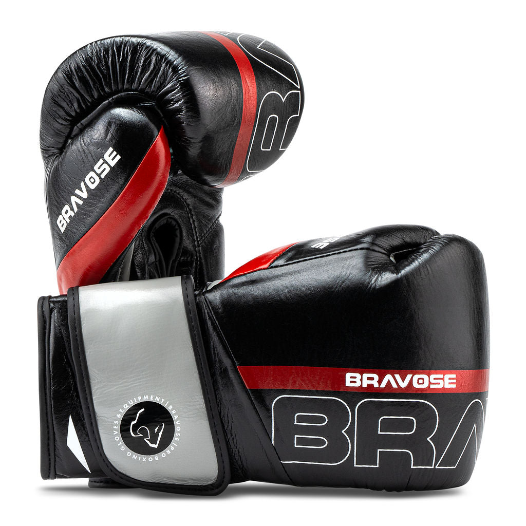 FitVora™ x Bravose: Combat Leather Boxing Gloves - Elite Training