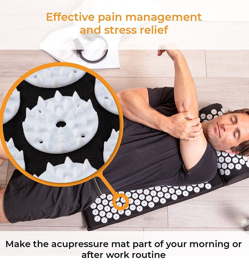 FitVora™ ZenRecover – Premium Acupressure Mat & Pillow Set