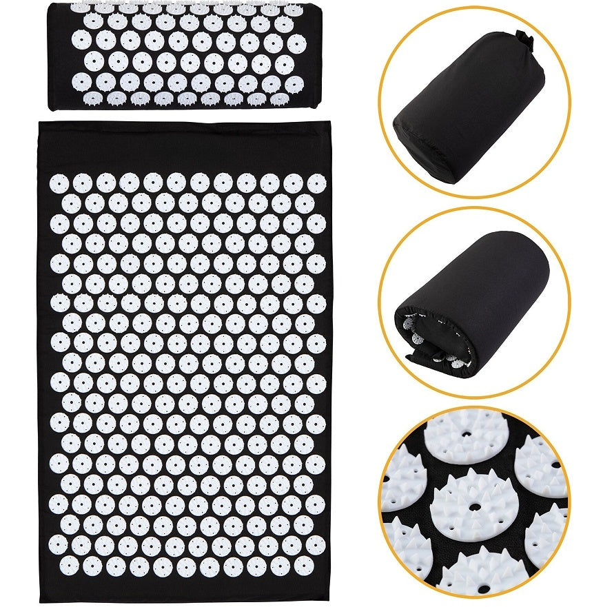 FitVora™ ZenRecover – Premium Acupressure Mat & Pillow Set